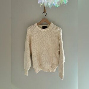 Vintage Allen Solly 100% cotton chunky knit oversized cozy grandpa sweater